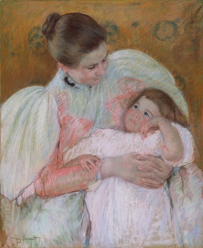 Niñera y niño, 1896-7 de Mary Cassatt